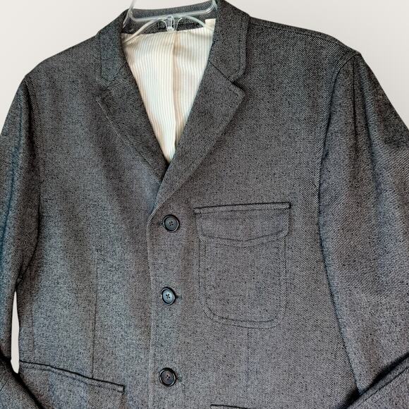 PLECTRUM Ben Sherman Slim Fit Sportcoat Blazer Jacket 4 Buttons Men Size L Gray - Picture 5 of 13